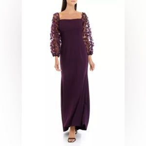 Eliza J Women's 3D Flower Sleeve Gown